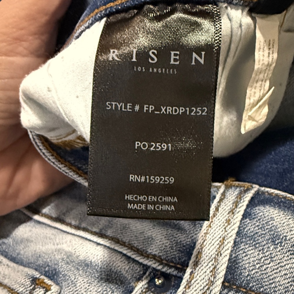 New Risen Tummy Control Stretchy Wide Leg Crop Jeans 3XL - Picture 8 of 11